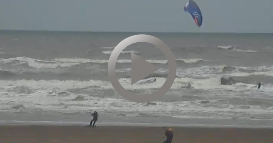 Webcam Nederlandse kust, branding